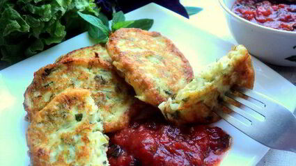 сырники с кабачками и зеленью