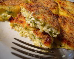 Сырники с твердым сыром и зеленью