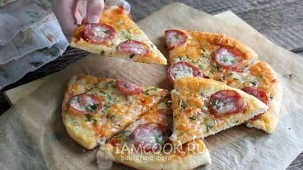 дрожжевое тесто для пиццы на молоке