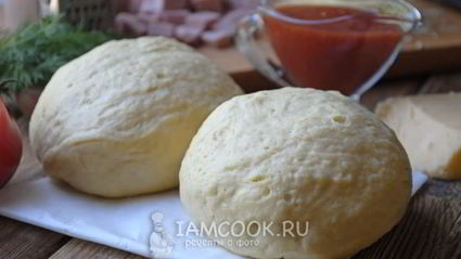 мягкое тесто для пиццы без дрожжей