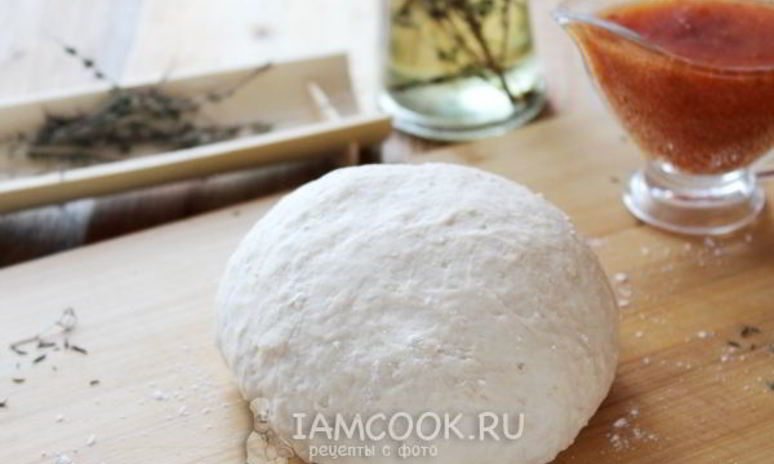 Рецепт теста для пиццы без яиц