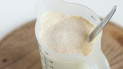 тесто на булочки на сухих дрожжах