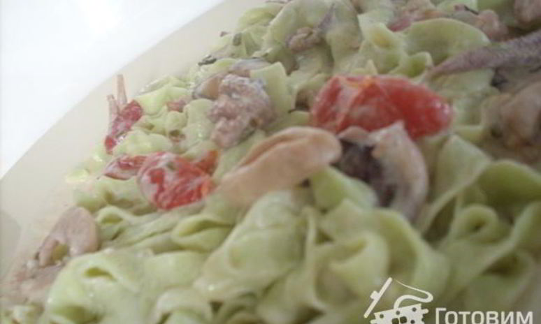 Рецепт теста зеленого шпинатного для равиоли, каннелони, лазаньи