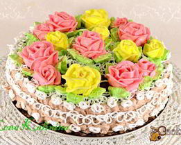 Бисквитный торт Розалия