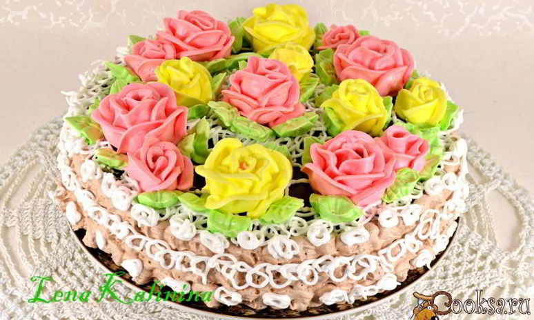Рецепт бисквитного торта розалия