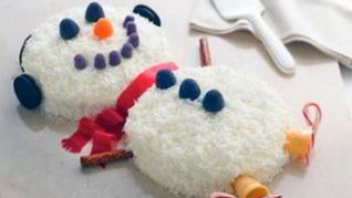 Домашний торт Снеговик