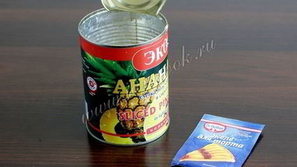 фруктовый торт на японском бисквите