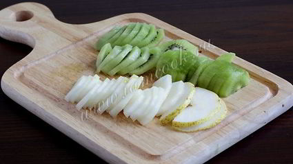 фруктовый торт на японском бисквите