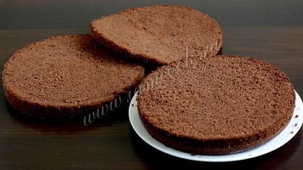 фруктовый торт на японском бисквите