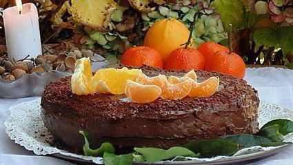 итальянский торт шоколад и апельсин