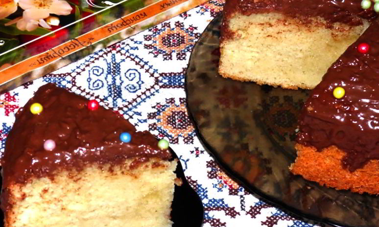 Рецепт красивого бисквитного торта