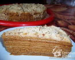 Лимонный торт Медовое облако с заварным кремом