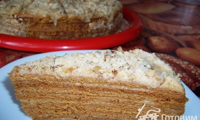 Рецепт лимонного торта медовое облако с заварным кремом