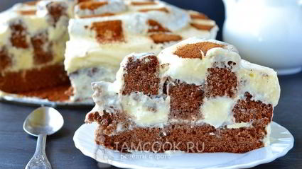 шахматный торт