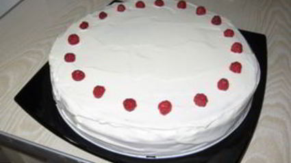 шоколадно-малиновый торт