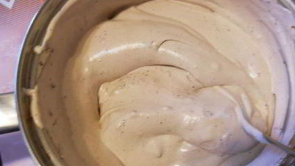 снежное рождественское полено