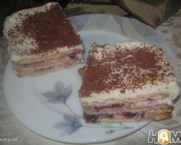 Торт без выпечки Пятнадцать минут