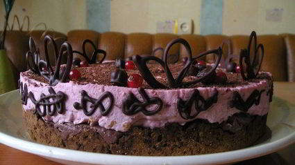 торт фруктово-шоколадный