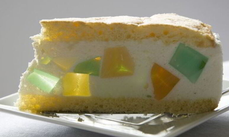 Рецепт торта с кусочками желе