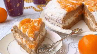 Торт с мандаринами