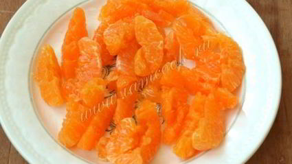 торт с мандаринами