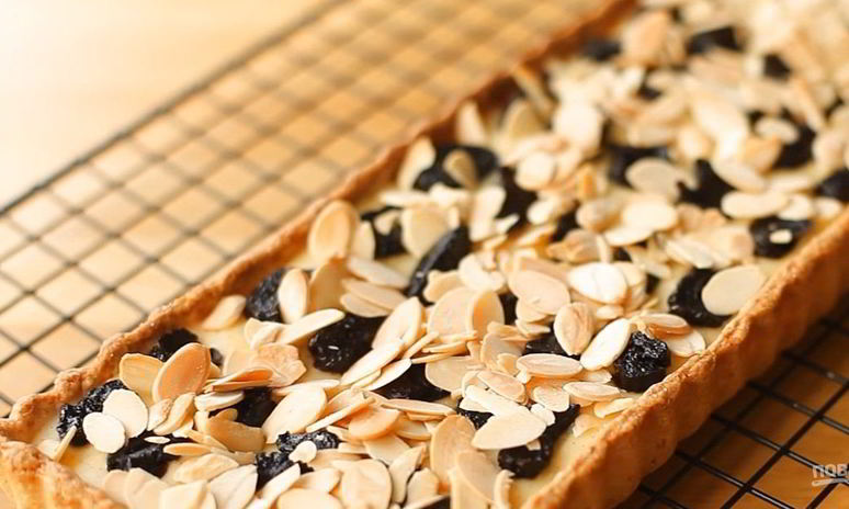 Рецепт торта с заварным кремом и черносливом