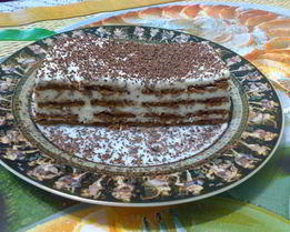 Торт суфле с печеньем