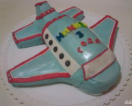 Торт в виде самолета