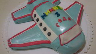 Торт в виде самолета