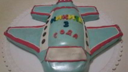 торт в виде самолета
