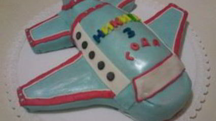 торт в виде самолета