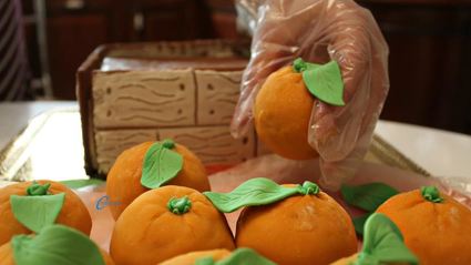 торт ящик с апельсинами