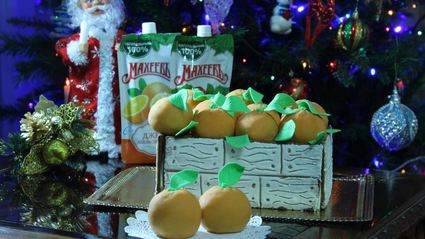 торт ящик с апельсинами