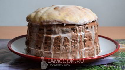 торт зебра на сметане