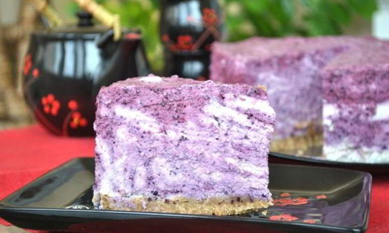 Рецепт творожно-черничного торт