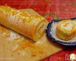 Цитрусовый шахматный рулет