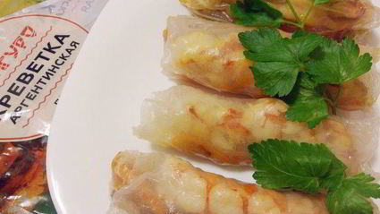 вьетнамские конвертики с креветками