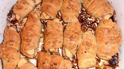 яблочные слойки в лимонадной карамели