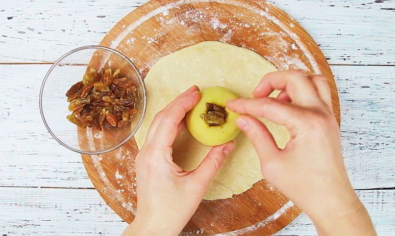Рецепт яблок в тесте
