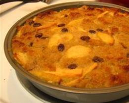 Бабушкина хлебная запеканка с яблоками