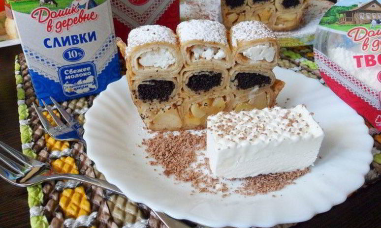 Рецепт блинной запеканки десертной