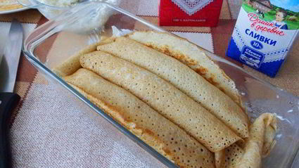 блинная запеканка десертная