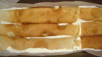 блинная запеканка с творогом и сушеными сливами