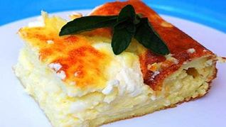 Домашняя творожная запеканка с манкой