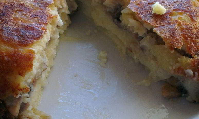 Рецепт картофельной запеканки с грибами в мультиварке