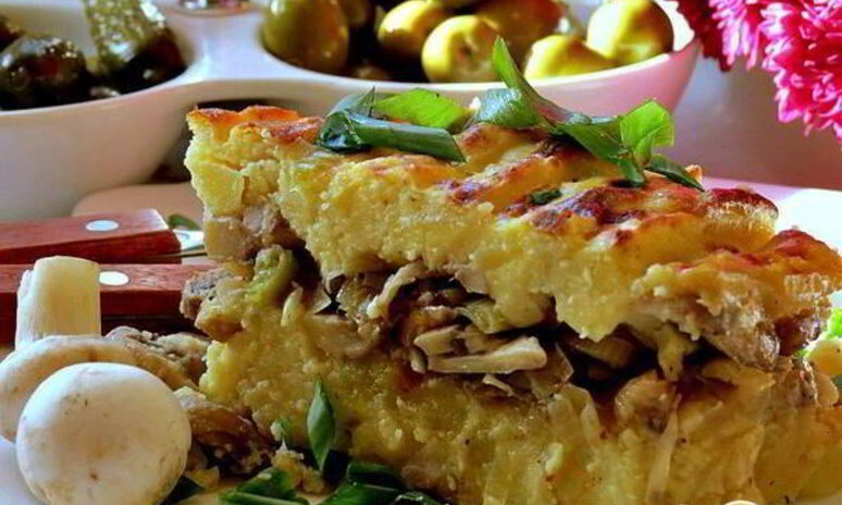 Рецепт картофельной запеканки с грибами