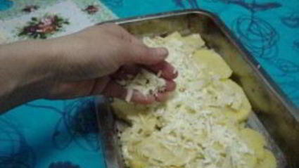 картофельно-капустная запеканка