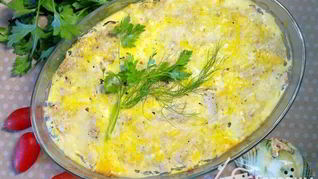 Курино-овощная запеканка