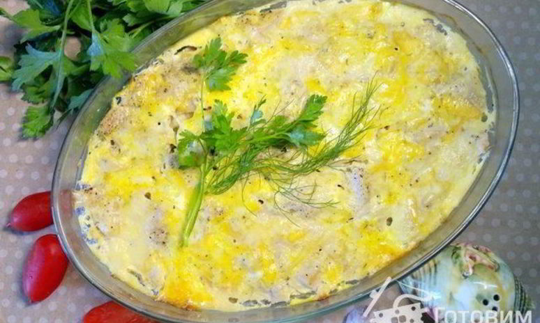 Рецепт куриного-овощной запеканка