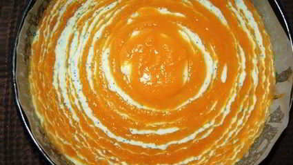 мраморная запеканка с тыквой